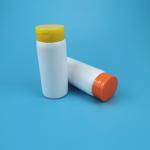 White 80g 100g 150g Plastic Loose Powder Jar With Flip Cap