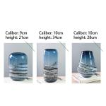 Polished Lead Free Household Craft Glass Flower Vase