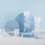 PETG PTE PP Glass Makeup Remover Bottle With Dual Buckle Leak Proof Cap