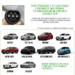 32A 22KW Type 2 3 Phase EV Charging Stations For EU Standard Home Electric