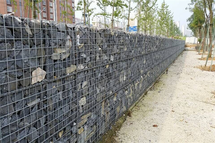 Grey Galfan Coated Welded Gabion Box Retaining Gabion Rock Cages