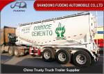 55 CBM Cement Bulk Trailer Steel Tank Body / Tri Axle Cement Bulk Truck