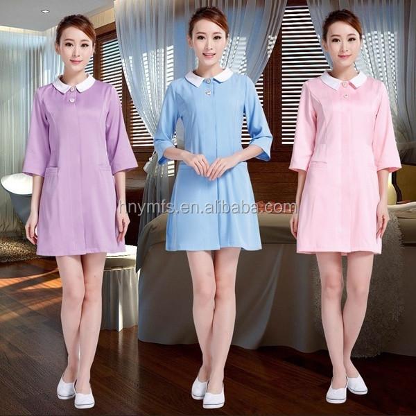 Manufacturers Poly/Cotton White Lab Coat Long Sleeve Doctor Nurse Beautician
