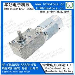 China 40mm 24V 280RPM 2000mA DC Worm Gear Motor GM4058-555SH factory
