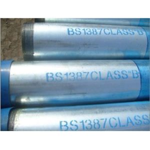 China threaded galvanized steel pipe with sockets and caps factory