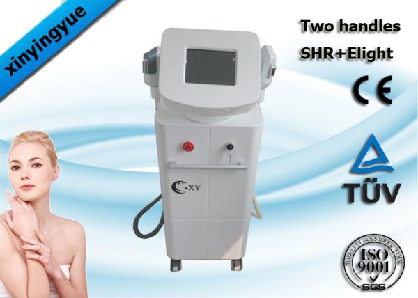 Professional 2 handpiece pain free hair removal / freckle removal SHR ipl