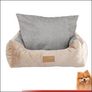 China wholesale dog beds Stripes short plush pp cotton pet bed china factory factory