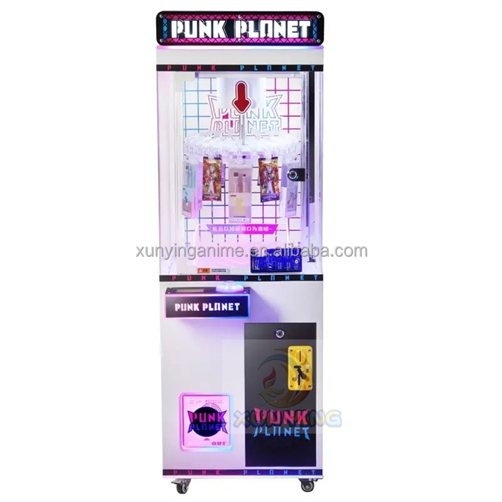 US PLUG Coin Operated Kid Vending Machine for Candy Snack Cards at Amusement Game Center