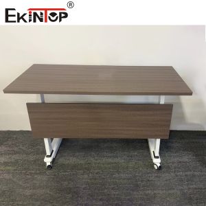Ekintop Folding Conference Desks Metal Folding Office School Training Desks