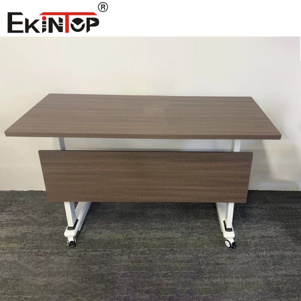 Ekintop Folding Conference Desks Metal Folding Office School Training Desks