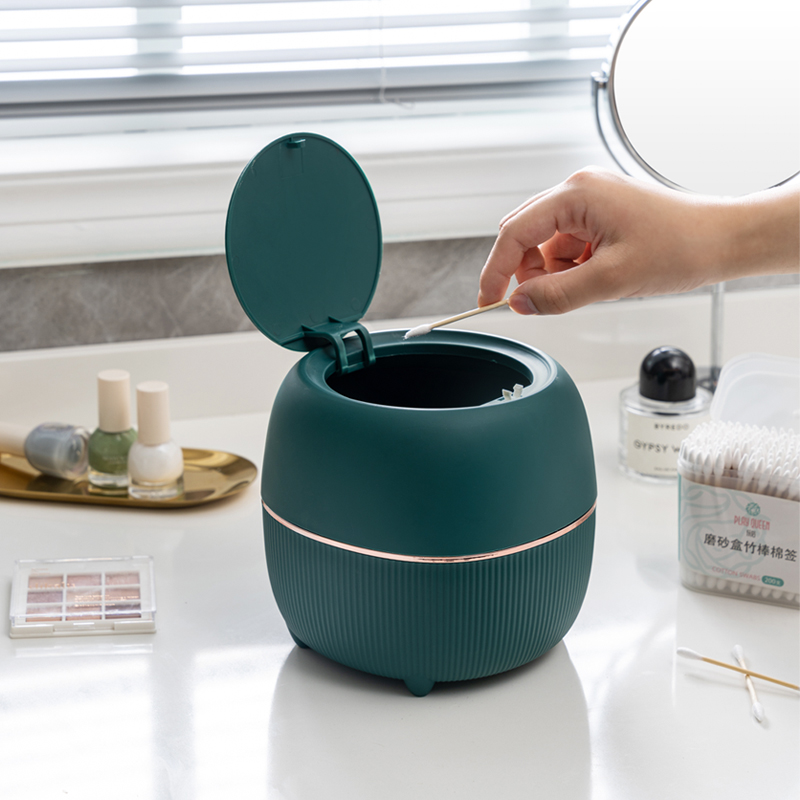 Coffee Table Light Luxury Living Room Mini Small Cute Household Desktop Trash Can Waste Bin with Lid