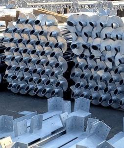 China Solar Mounting Helical Ground Anchors Foundation Spiral Anchors Pole Screw factory