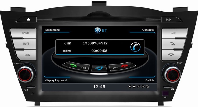 Ouchuangbo Touch Screen Auto DVD Navi Multimedia for Hyundai IX35 (2010) 3G /wifi 3 zone POP S100 Platform OCB-047