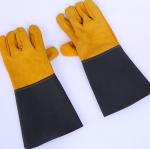 Welding Gloves Wear-Resistant And Heat-Insulating Extended Leather Welder Labor