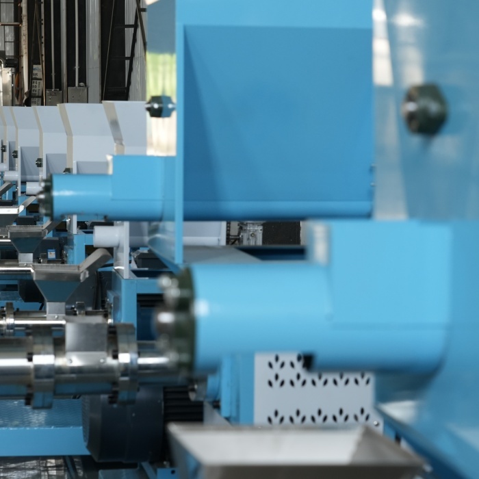 Small floating fish feed extruder machine