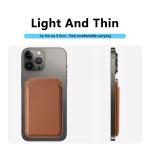 Detachable PU Leather Magsafe Wallet Card Holder Stand 10 Cards For IPhone