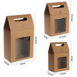 Black recyclable kraft paper box for nuts snack packaging