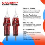 Red Tattoo Cartridge Needles for Permanent Makeup RL/RM/RS Single Use CE