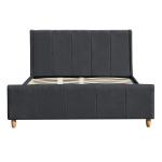 Stitched Linen Fabric Upholstered Bed Frame Doubel Size EN1725