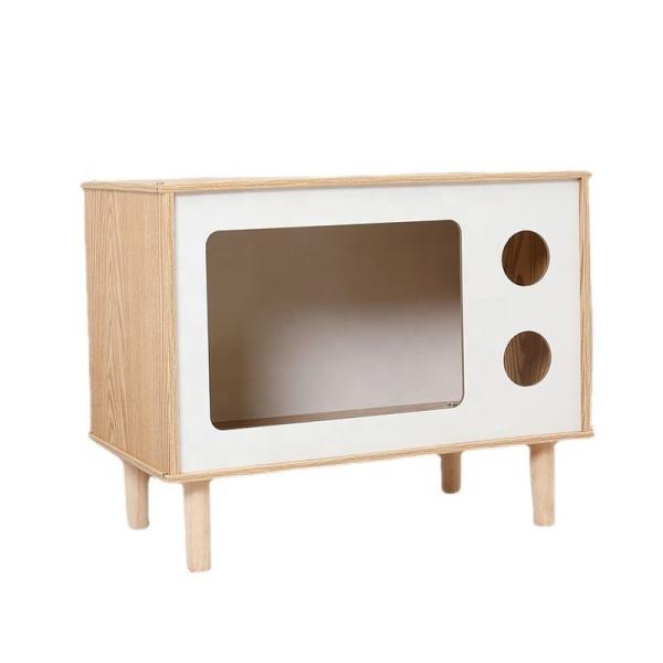 Modern Multi-functional Wooden Pet Nest and Side Cabinet for Contemporary Living