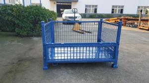 China Heavy Duty Warehouse Steel Plate Collapsible Pallet Box factory