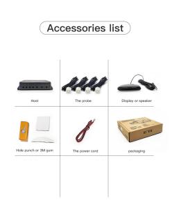 China 12VDC 720P Blind Spot Monitoring Systems Car Rear Bumper Parking Assistance System factory
