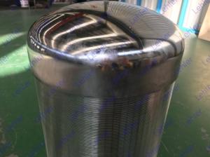 China Stainless Steel Resin Trap Filter For Chemical Industries Profile Wire 1.0*2.0mm factory
