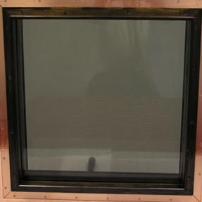 China 900 X 1200MM Radiation Proof RF Shielded Windows Copper Metal factory