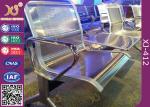 PU Leather Aluminum Alloy Armrest Waiting Area Chairs For Railway Station