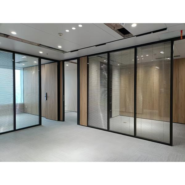 China Customizable Aluminum Glass Office Partitions - 90/108mm Panels factory
