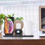 3 In 1 Wireless Charger Dock Station 10W 15w Qi Wireless Charging Thermostatic