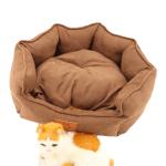 Orthopedic Comfortable Pet Bed Anti Slip Bottom Sofa Shaped Canvas Dog Bed 47CM