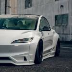 2020- Tesla Body Kit Resin Fiber LB Style Tesla Model 3 Spoiler Front Lip
