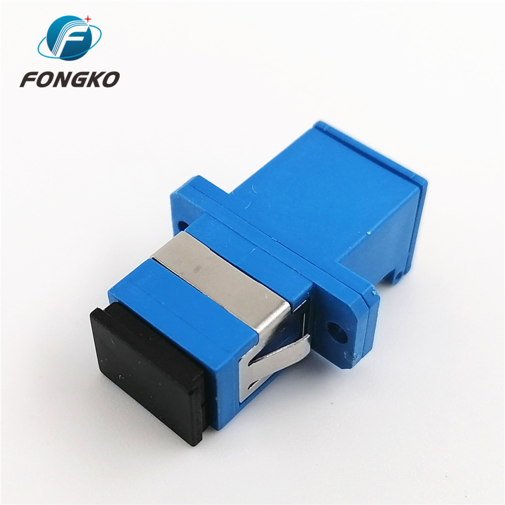 Wholesale Cheap Price SC/UPC- SC/UPC Adapter with Flange SC Simplex Auto Shutter Fiber Optic Adapter