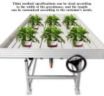 Aluminum Alloy Galvanized Steel Frame Greenhouse Rolling Tables Total Length＞ 7