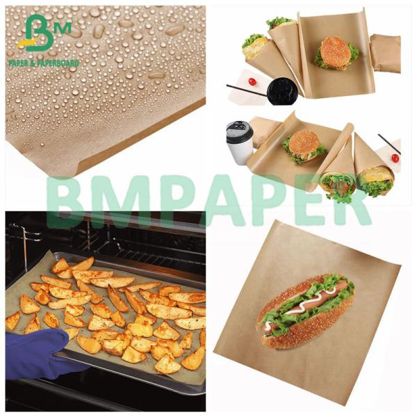 38 40gsm Brown Greaseproof Food Grade Sandwich Wrap Paper Kit 3 Kit5