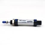 Aluminum Alloy Mini Pneumatic Piston MAL Series Gray Color