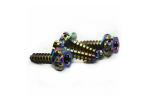 Ti Bolts Tapping Screw M5 M6 Titanium Bolts Multiple Hexagon Flange Head Screw