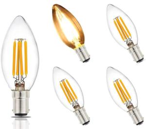 China Candle 4W Bayonet Base Light Bulb Indoor C35 B15 Filament Bulb factory