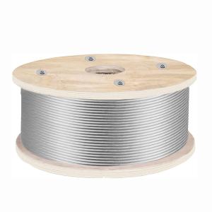 China 1x19 Steel Wire Cable 3/16&quot; Breaking Strength Suitable for Stair Handrail Hanger Line AiSi Grade Stainless Steel factory
