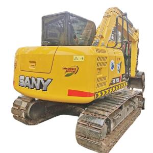 China Earth-moving Machinery Rubber Track Sany 75 Mini Excavator Machine with Blade Used factory