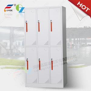 China 6 compartment steel wardrobe/metal locker cabinet/steel locker,six door,easy open factory