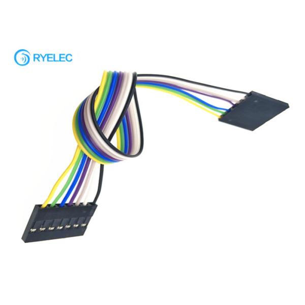 Female To Female Simple Wiring Harness Rainbow Ribbon Wire 7 Pin 40cm 1p To1p Connector