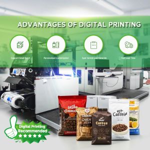 Custom Printed Stand up Pouches Biodegradable Side Gusset Bags Sealed Proof