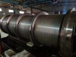 Quadruple Carbon Steel Grooved Winch Drum With Shaft