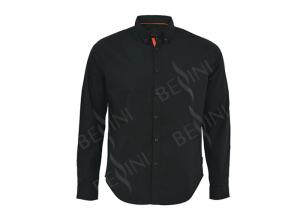 China Warm Anti Shrink Custom Work Shirts With Detailed Sleeve Band And Navy Button factory