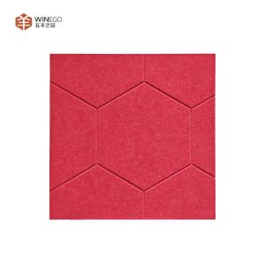China Lightweight And Durable V-Grooved Polyester Acoustic Panel For Wall And Ceilling factory