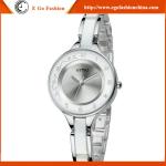 KM09 Fashion Jewelry Watches Woman Stainless Steel Pink Quartz Analog Watch
