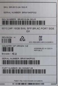 China BR-6510-48-16G-R Brocade Enterprise Bundle Switch 48 Ports Managed Rack factory
