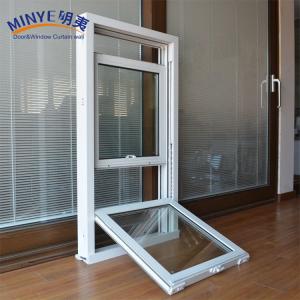 China Weather Resistance PVC Hung Windows Vertical Sliding Hung Window 1.5mm Lining factory